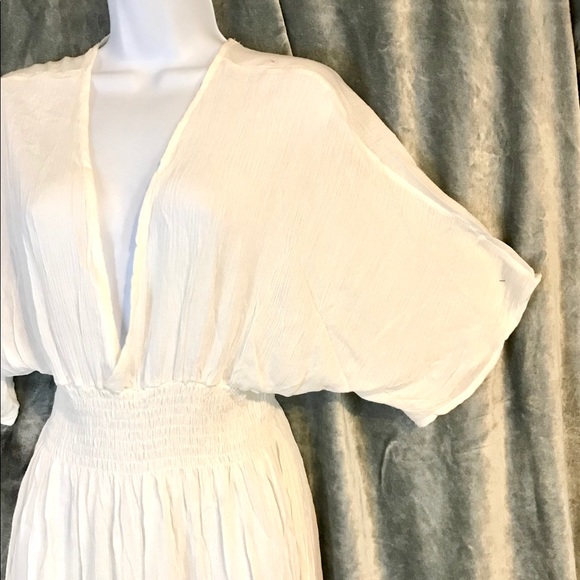 New Women’s White Summer Maxi Dress- Large - Picture 4 of 10